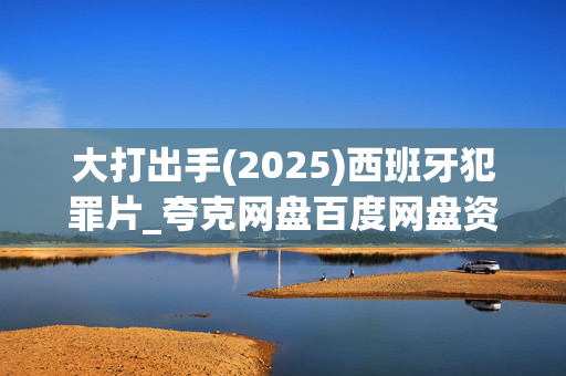 大打出手(2025)西班牙犯罪片_夸克网盘百度网盘资源_高清下载