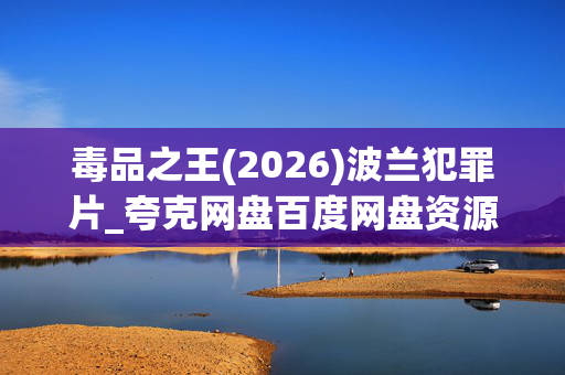 毒品之王(2026)波兰犯罪片_夸克网盘百度网盘资源_高清下载