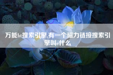 万能bt搜索引擎,有一个磁力链接搜索引擎叫e什么