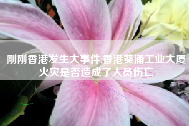刚刚香港发生大事件,香港葵涌工业大厦火灾是否造成了人员伤亡