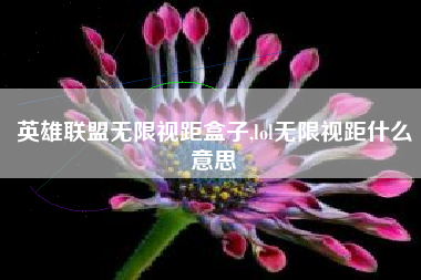 英雄联盟无限视距盒子,lol无限视距什么意思