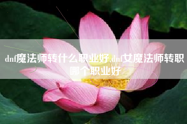 dnf魔法师转什么职业好,dnf女魔法师转职哪个职业好