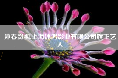 沐春影视,上海沐鸿影业有限公司旗下艺人