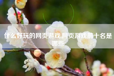 什么好玩的网页游戏,网页游戏前十名是哪些