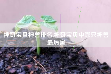 神奇宝贝神兽排名,神奇宝贝中哪只神兽最厉害