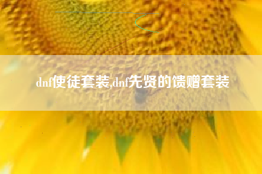 dnf使徒套装,dnf先贤的馈赠套装