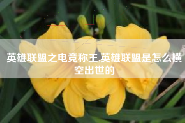 英雄联盟之电竞称王,英雄联盟是怎么横空出世的