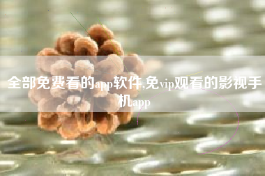 全部免费看的app软件,免vip观看的影视手机app
