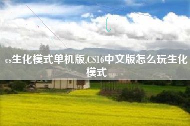 cs生化模式单机版,CS16中文版怎么玩生化模式