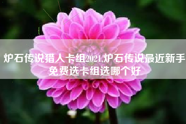 炉石传说猎人卡组2021,炉石传说最近新手免费选卡组选哪个好