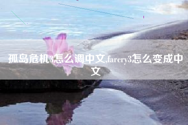 孤岛危机3怎么调中文,farcry3怎么变成中文