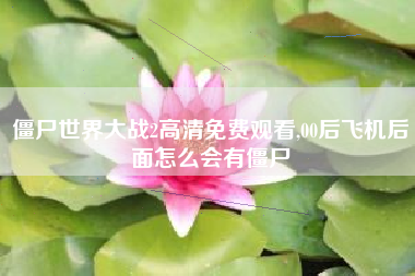 僵尸世界大战2高清免费观看,00后飞机后面怎么会有僵尸