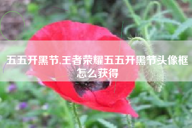 五五开黑节,王者荣耀五五开黑节头像框怎么获得