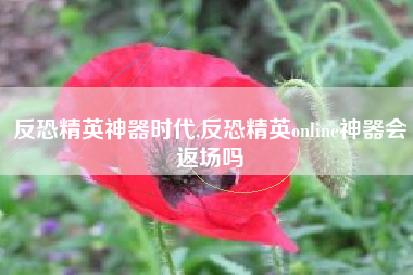 反恐精英神器时代,反恐精英online神器会返场吗