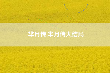 芈月传,芈月传大结局