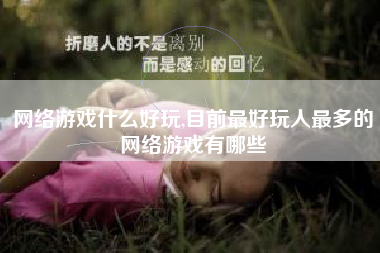 网络游戏什么好玩,目前最好玩人最多的网络游戏有哪些