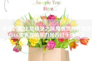 萨拉迈尼 上层精灵之剑,魔兽世界安度因在CG里表现的实力是否过于强大了