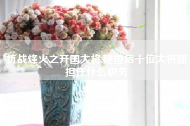 抗战烽火之开国大将,建国后十位大将都担任什么职务