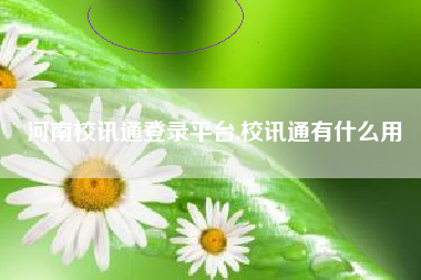 河南校讯通登录平台,校讯通有什么用