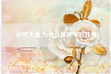 长生大秦,为什么保护不好扶苏