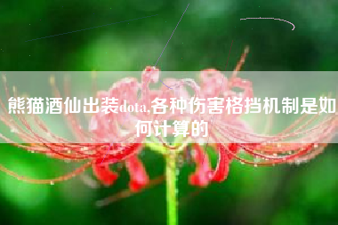 熊猫酒仙出装dota,各种伤害格挡机制是如何计算的