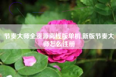 节奏大师全资源离线版单机,新版节奏大师怎么注册