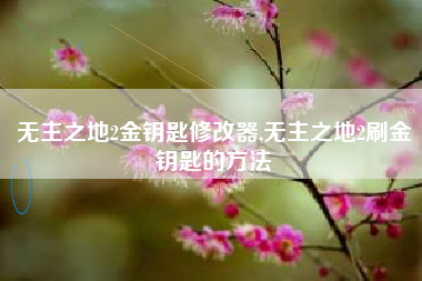 无主之地2金钥匙修改器,无主之地2刷金钥匙的方法