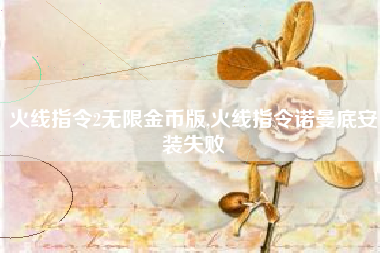 火线指令2无限金币版,火线指令诺曼底安装失败