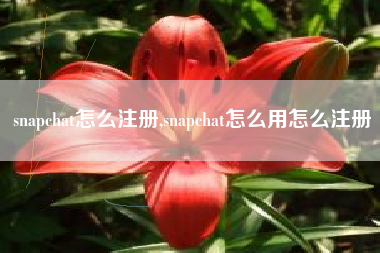 snapchat怎么注册,snapchat怎么用怎么注册