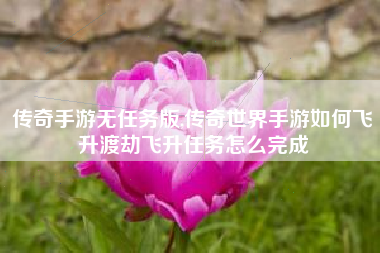 传奇手游无任务版,传奇世界手游如何飞升渡劫飞升任务怎么完成