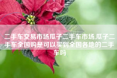 二手车交易市场瓜子二手车市场,瓜子二手车全国购是可以买到全国各地的二手车吗
