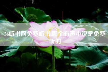 56听书网免费听书,哪个有声小说是免费听的