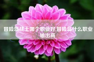 冒险岛战士哪个职业好,冒险岛什么职业输出高