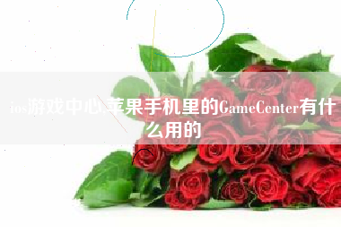 ios游戏中心,苹果手机里的GameCenter有什么用的