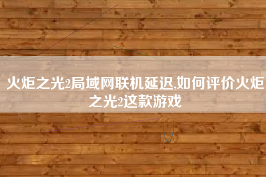 火炬之光2局域网联机延迟,如何评价火炬之光2这款游戏