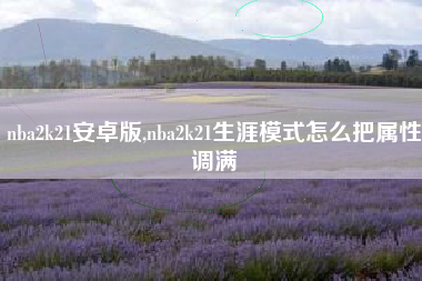 nba2k21安卓版,nba2k21生涯模式怎么把属性调满