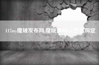 117my魔域发布网,魔域里的VIP怎么绑定