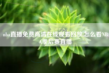 nba直播免费高清在线观看回放,怎么看NBA季后赛直播