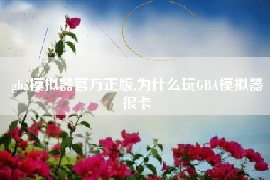 gba模拟器官方正版,为什么玩GBA模拟器很卡