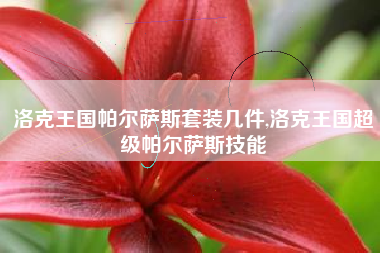 洛克王国帕尔萨斯套装几件,洛克王国超级帕尔萨斯技能