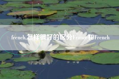 french,怎样很好的区分France和French