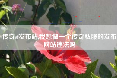 传奇sf发布站,我想做一个传奇私服的发布网站违法吗