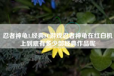 忍者神龟1,经典FC游戏忍者神龟在红白机上到底有多少部经典作品呢