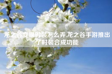 龙之谷变换时装怎么弄,龙之谷手游推出了时装合成功能