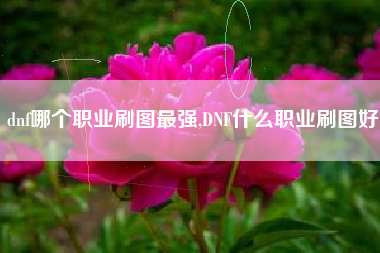 dnf哪个职业刷图最强,DNF什么职业刷图好