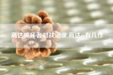 高达破坏者对战记录,高达vs有几作