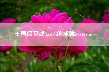 王国保卫战3,rush的成就nevermore