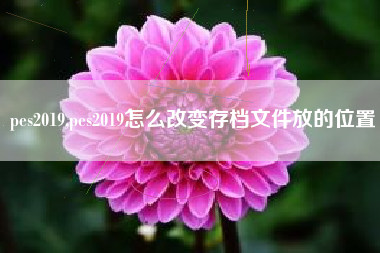 pes2019,pes2019怎么改变存档文件放的位置