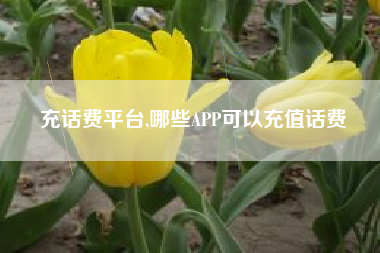 充话费平台,哪些APP可以充值话费