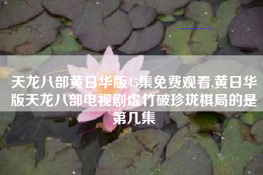 天龙八部黄日华版45集免费观看,黄日华版天龙八部电视剧虚竹破珍珑棋局的是第几集